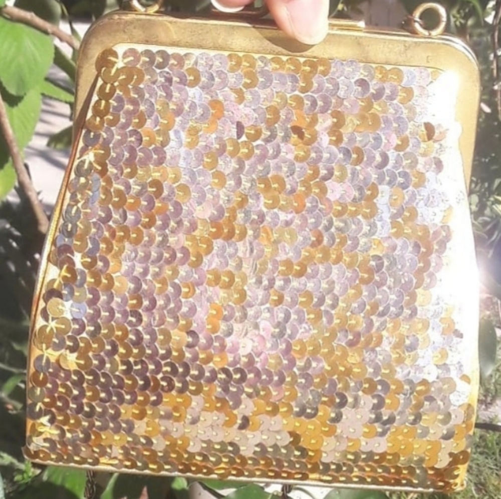 70s sequin purse